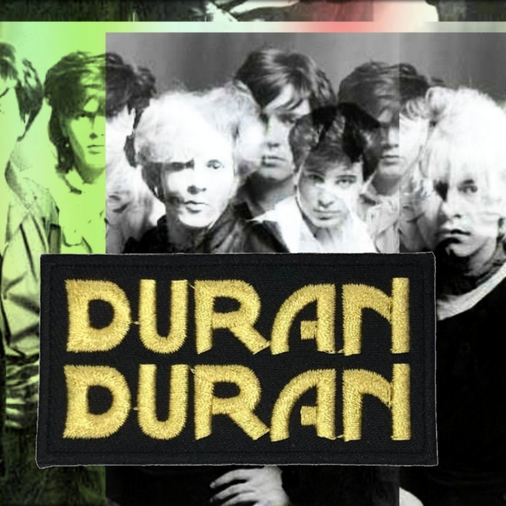 New 80s Style Duran Duran Embroidered Iron On Patch